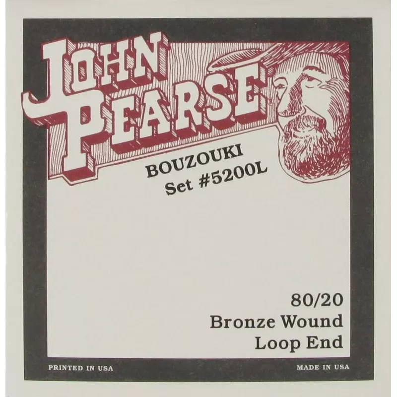 John Pearse 5200L Irish Bouzouki String Set