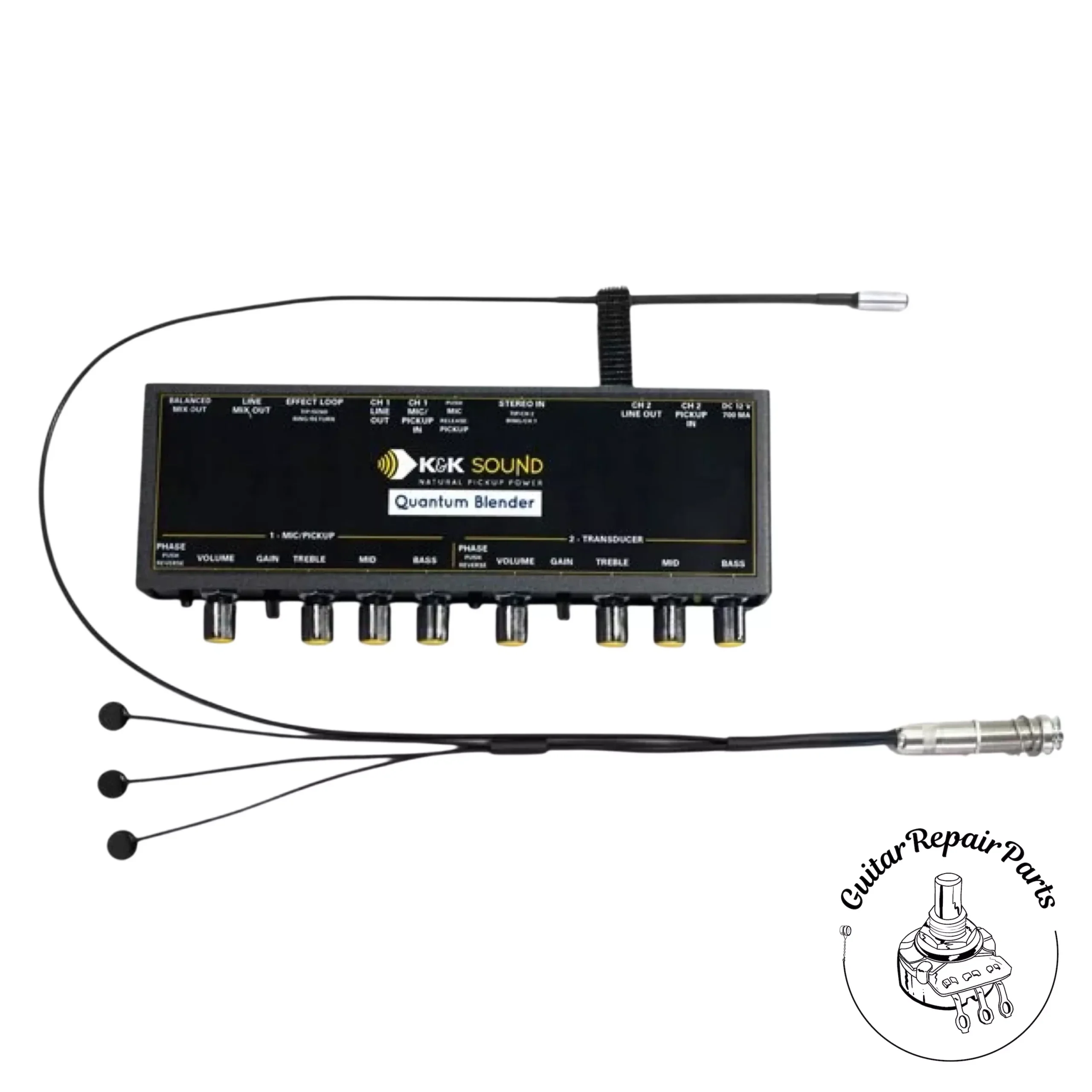 K&K Sound Quantum Trinity Mini For Steel String Acoustic Guitar