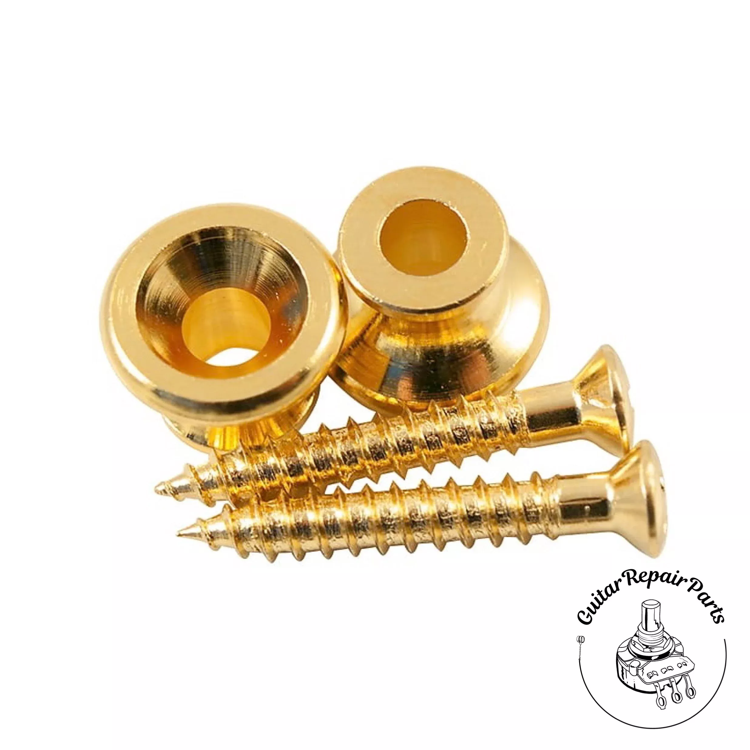 Kluson KGSBG Strap Button Set Of 2 For Gibson Style Guitars – Gold