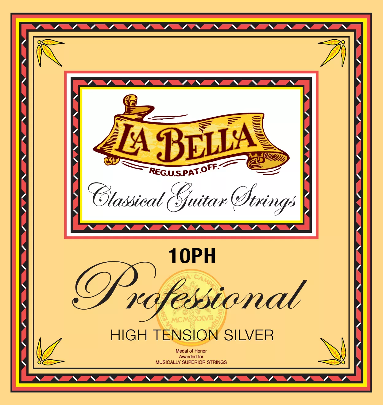 LA BELLA 10PH HIGH TENSION SILVER