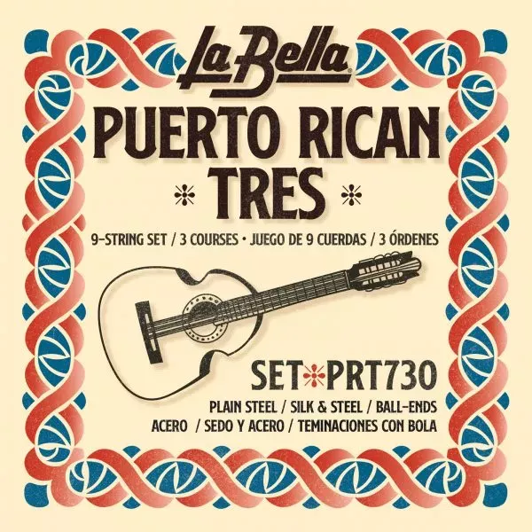 LA BELLA PRT730 PUERTO RICAN TRES 9-STRING SET - PRT730