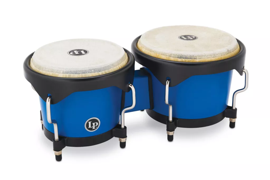 Latin Percussion Discovery Bongo Set – Race Car Blue
