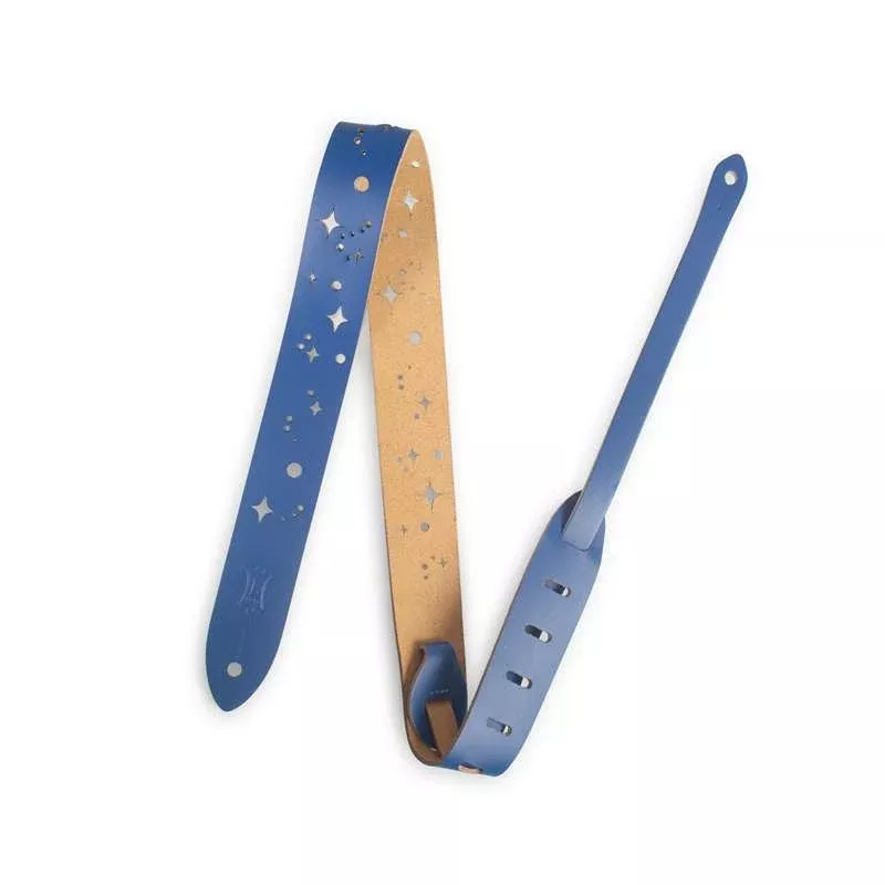 Levy MJ12GSC-BLU - Kids' Leather Guitar Strap