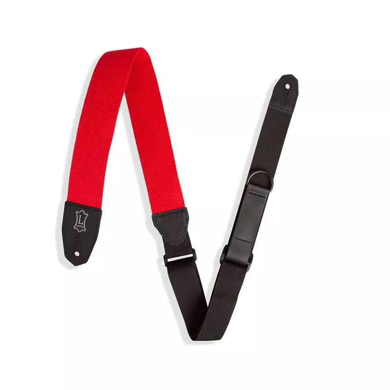 Levy MRHC-RED - 2 Inch Right Height Red Guitar Strap