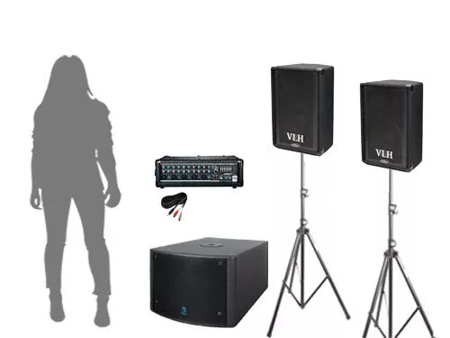 Live Sound Small P.A. Package with Subwoofer