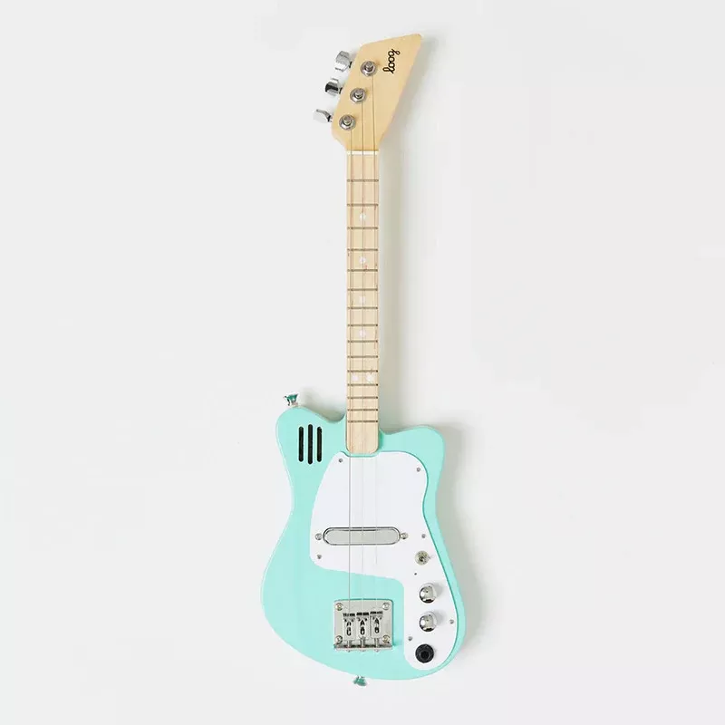 Loog Mini Electric 3-String Guitar for Kids - Green