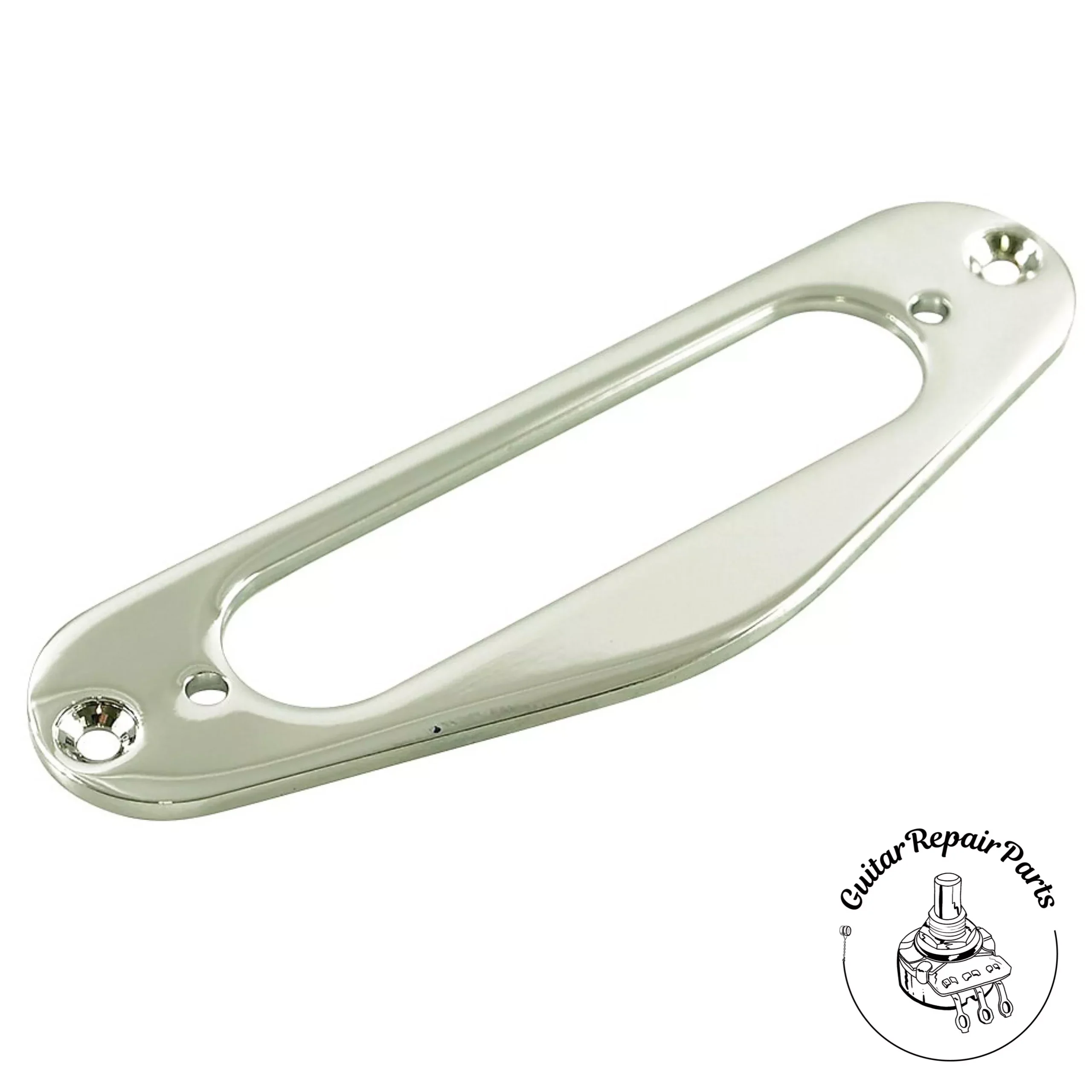 Low Profile Metal Single Coil Mounting Ring For Tele Neck Pickup – Chrome