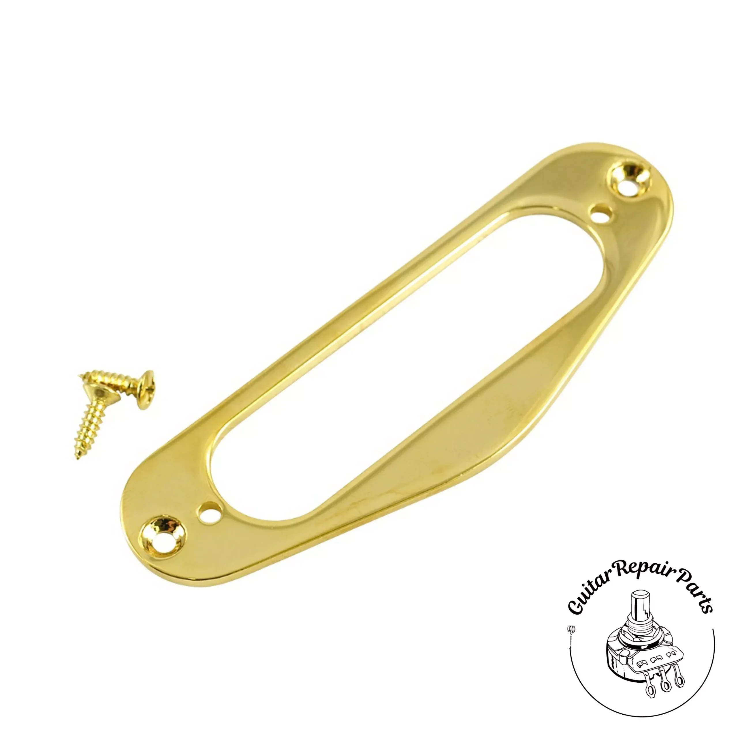 Low Profile Metal Single Coil Pickup Mounting Ring For Strat – Gold