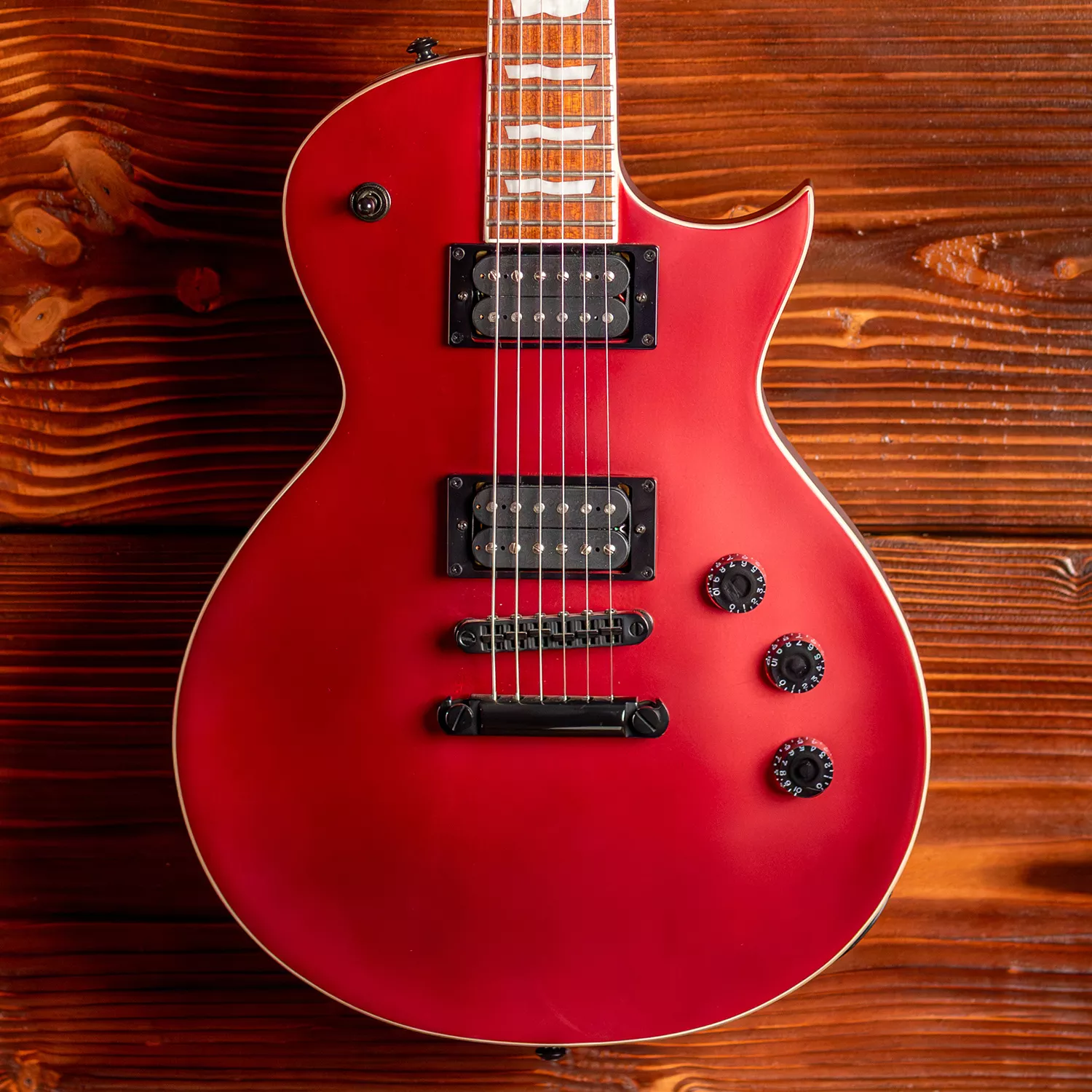 LTD EC-256 Electric Guitar, Candy Apple Red Satin