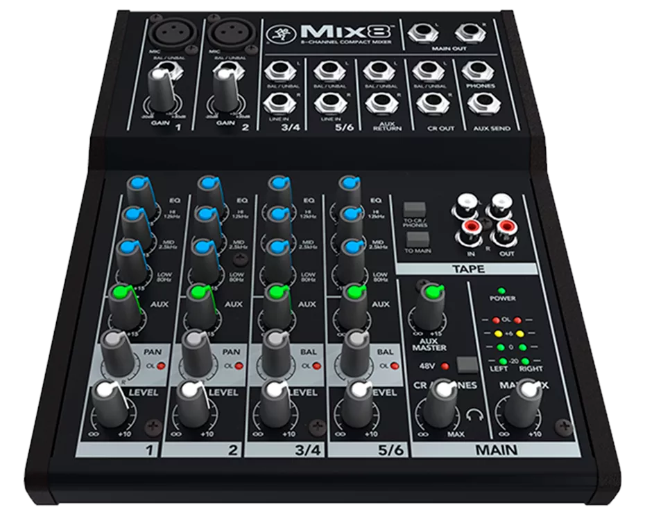 Mackie Mix8 - 8-Channel Compact Mixer