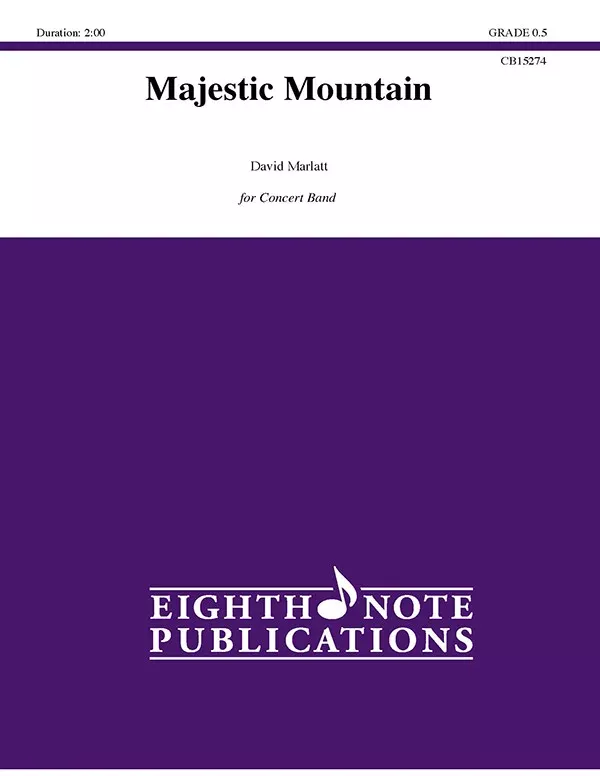 Majestic Mountain: Concert Band Conductor Score & Parts