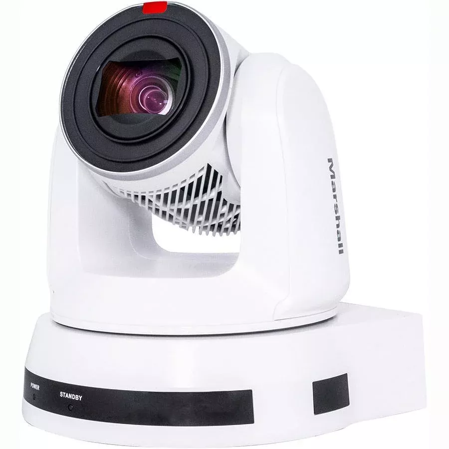 Marshall Electronics CV630-IPW UHD30 IP PTZ 30x Optical Zoom 8.5mp (1/2.5 Inch) Camera (4.6 135mm), White