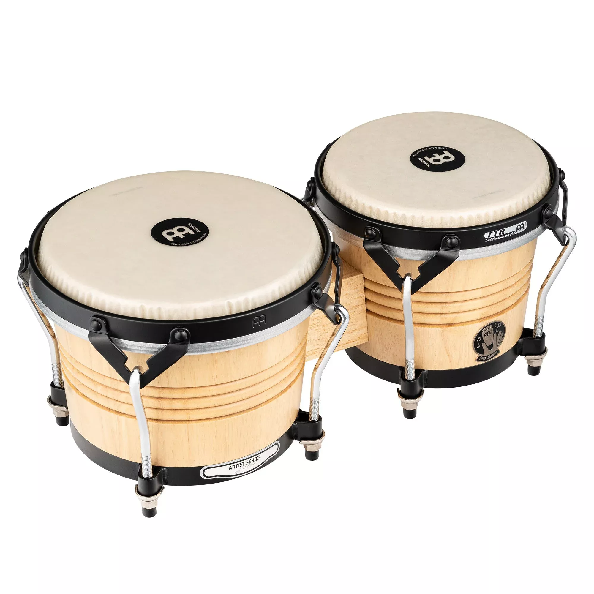 MEINL Luis Conte Signature Bongo – 6¾" & 8" Natural (LCR300NT-M)