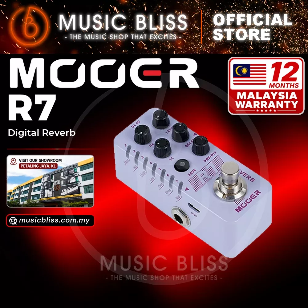 Mooer R7 Reverb Micro Pedal