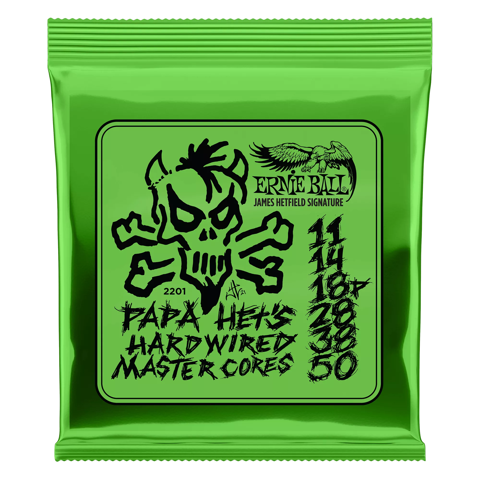 NEW Ernie Ball 2201 Papa Het’s Hardwired Master Cores – .011-.050 Custom Gauge