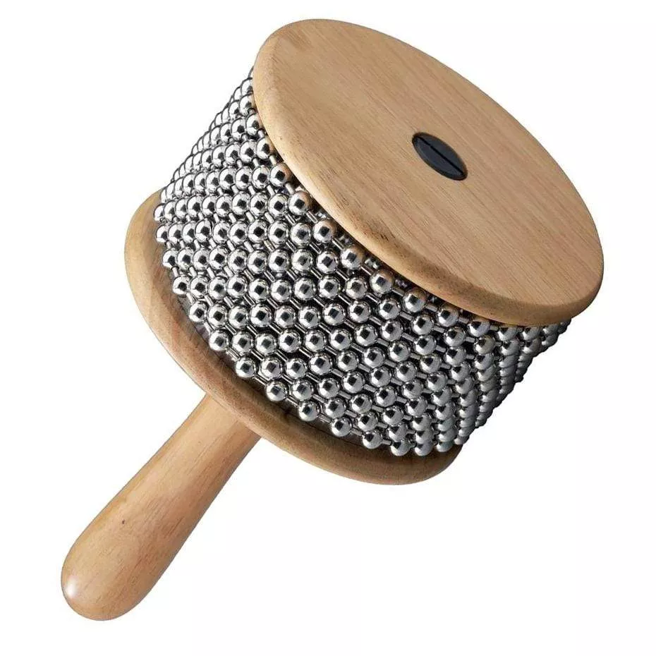New York Pro Natural Wood Medium Cabasa, 4"