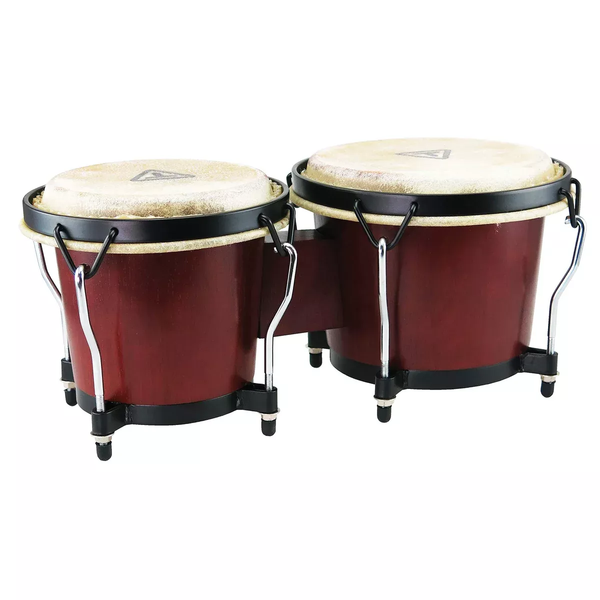 New York Pro Tunable Bongos, Mahogany, 6.5″ and 7″