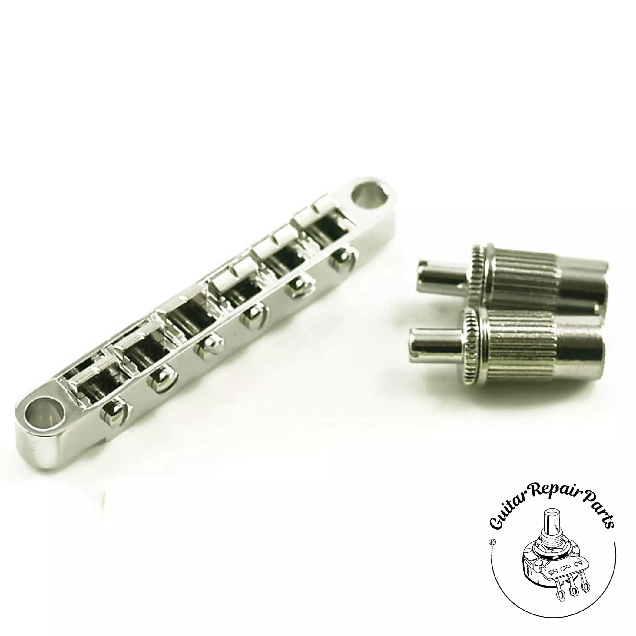Non-Wired ABR-1 Style Tune-O-Matic Bridge w. Large Metric Posts – Chrome