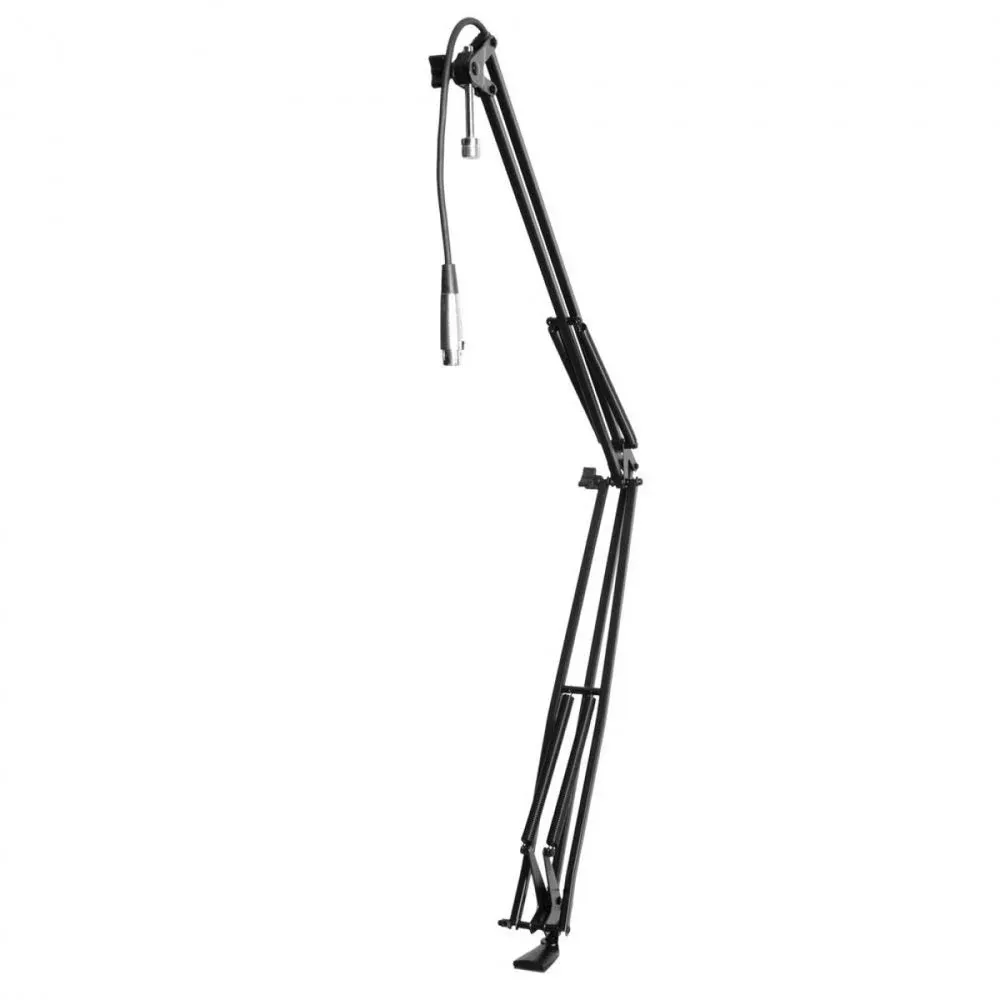 On-Stage Broadcast/Webcast Boom Arm with XLR Cable – Professional Articulating Mic Arm for Studios