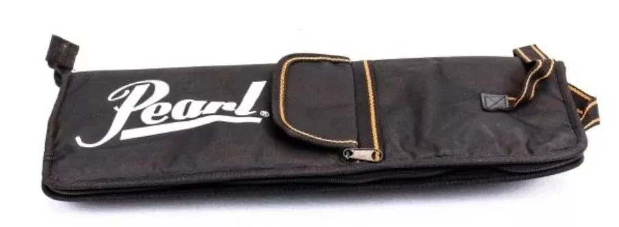 Pearl Orange and Black Logo Stick Bag