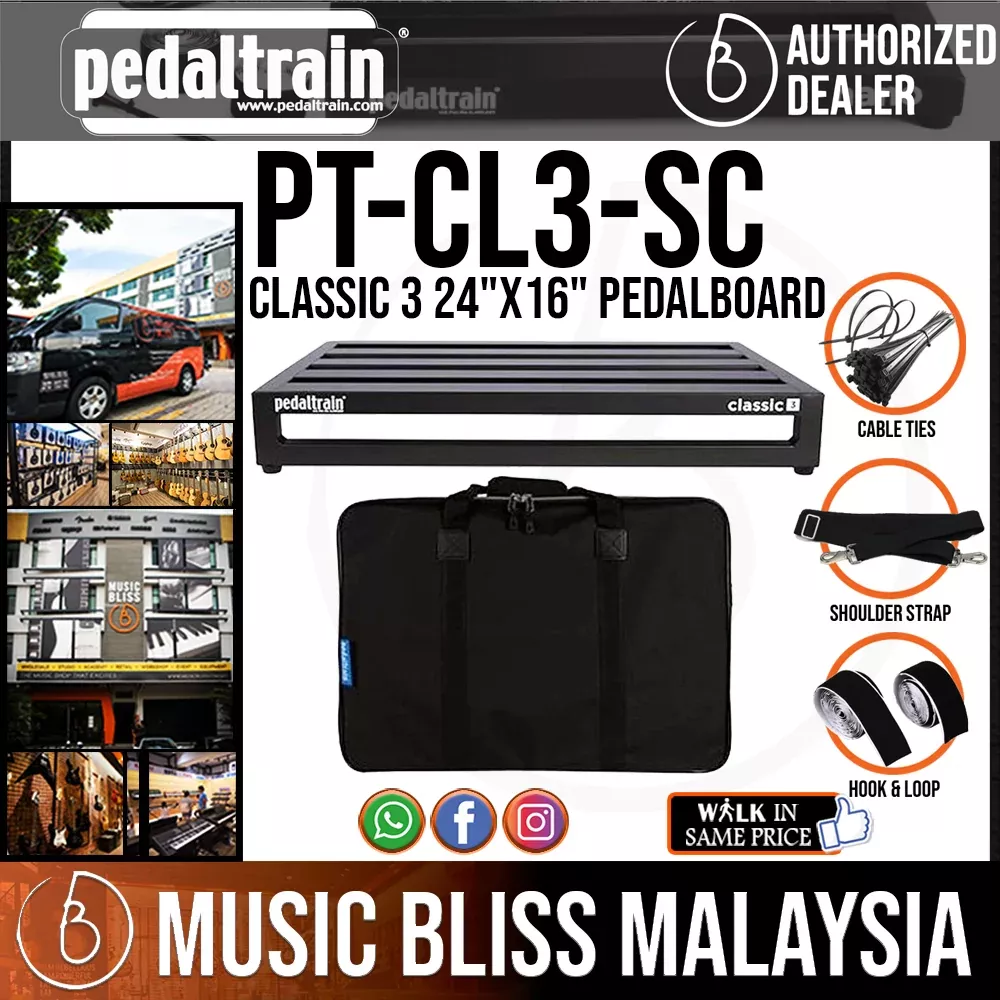 Pedaltrain Classic 3 24″x16″ Pedalboard with Soft Case
