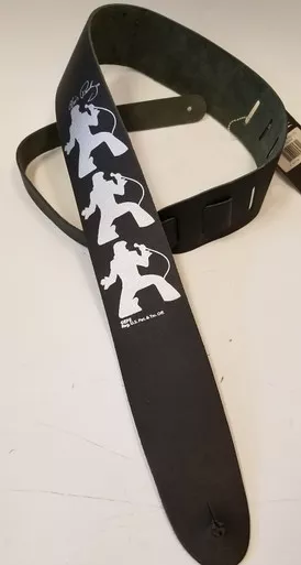 Perri's Leather Elvis Presley Dancing Pose 2.5” Leather Guitar Strap