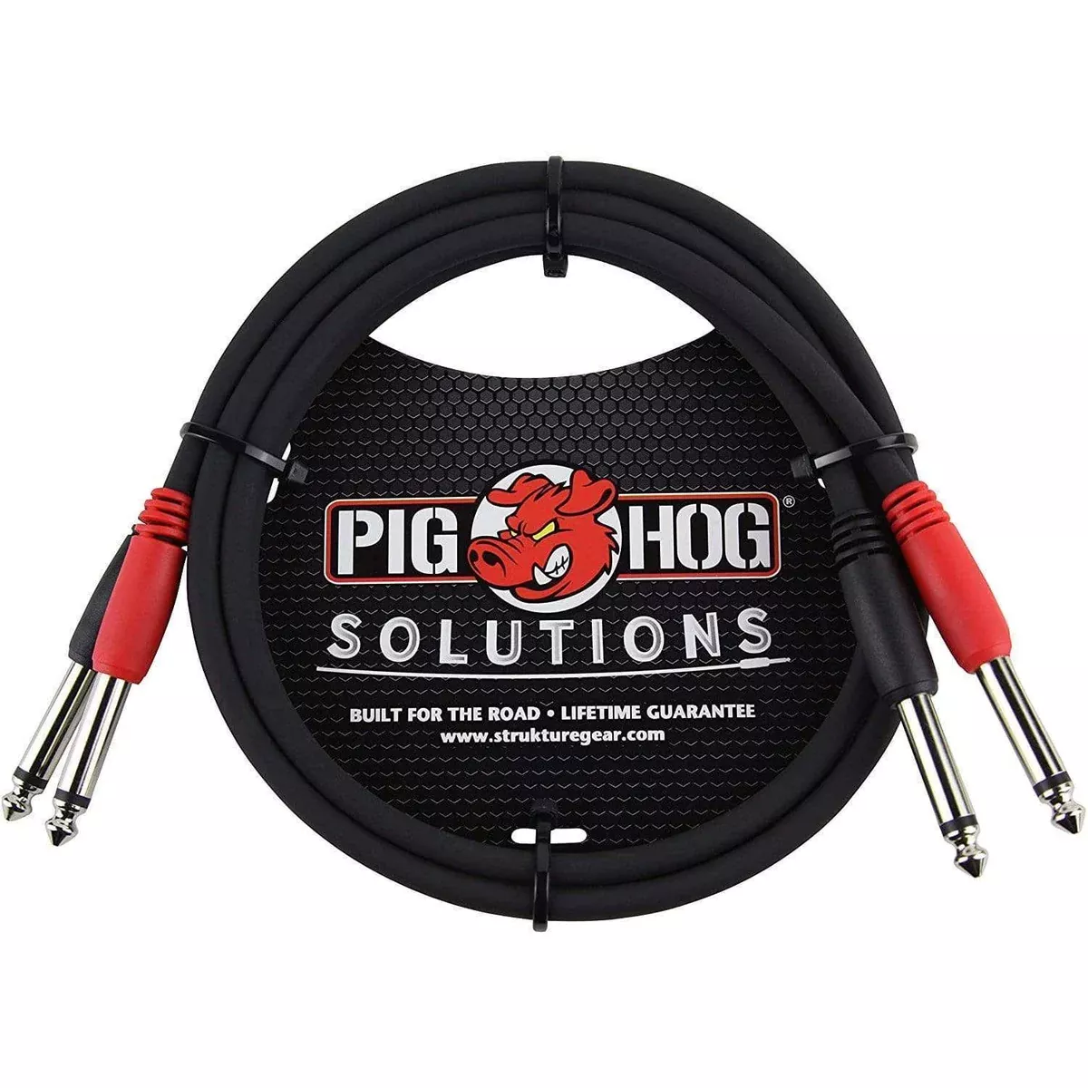 Pig Hog PD-21403 1/4″-1/4″ Dual Cable, 3ft