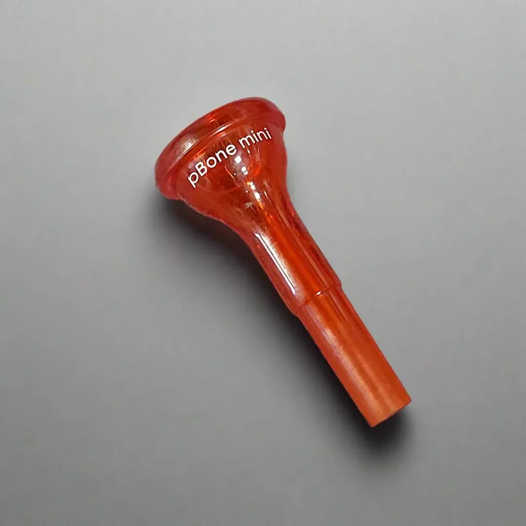 Pre-Owned pBone Mini Mouthpiece – Red & Blue Plastic Mouthpieces for Mini Trombone