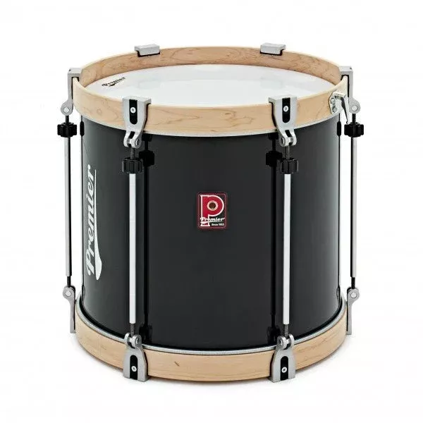 Premier Marching Professional Tenor Drum – 16"×14" Ebony Black