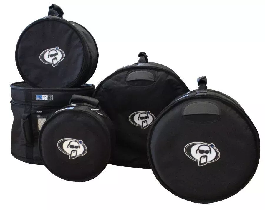 Protection Racket SET 14 Complete Drum Kit Cover Set – Padded Cases for 22x18, 14x5.5, 10x7, 12x8, 16x16 Drums (JSET14)