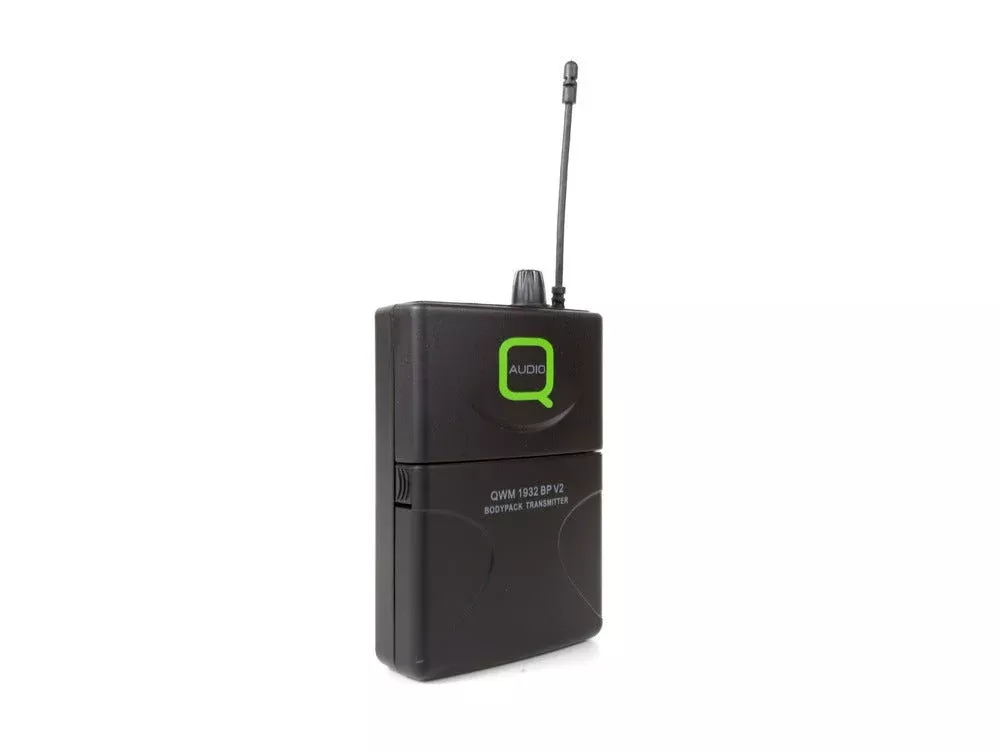 Q-Audio QWM 1932 TB V2 UHF Replacement Bodypack Transmitter – 863/863.5/864/865 MHz