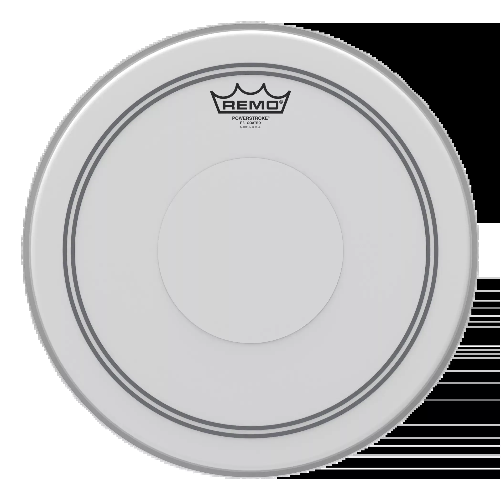 Remo Powerstroke P3 Coated Batter Drumhead with Clear Dot14 inches