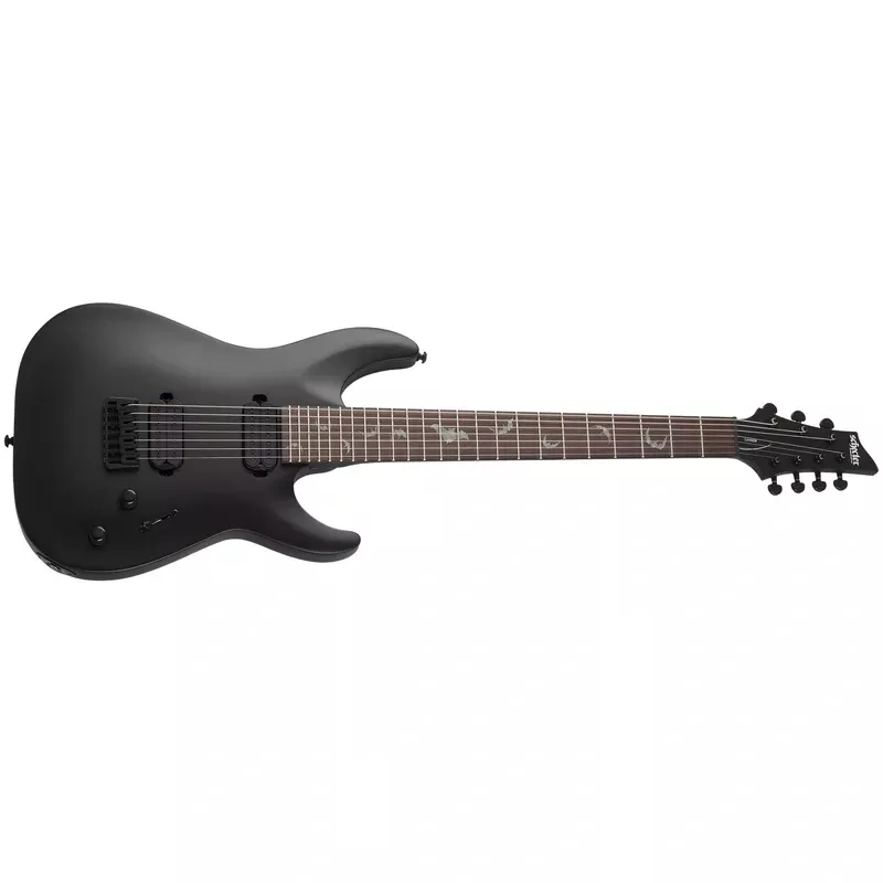 Schecter Damien-7 7 String Electric Guitar Satin Black 2472-SHC