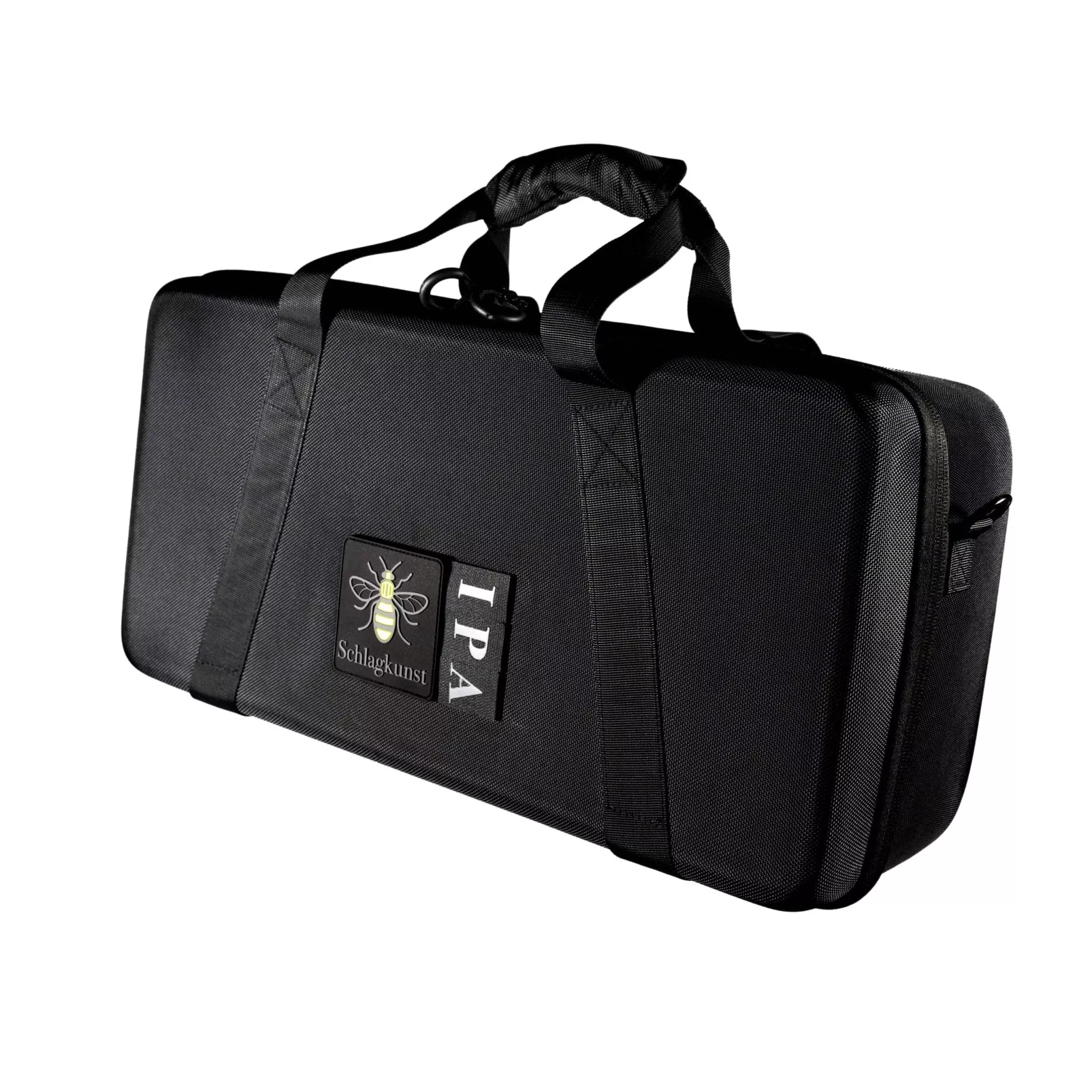 SchlagKunst Premium Stick Case – 40–50 Pair Capacity, Custom Patch, Waterproof Percussion Bag
