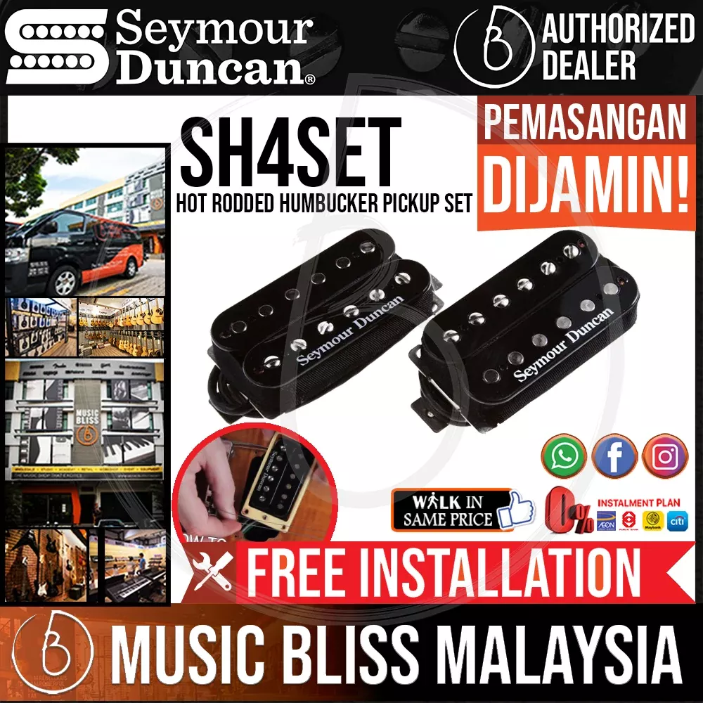 Seymour Duncan SH-4/SH-2 Hot Rodded Humbucker Pickup Set [Free In-Store Installation]