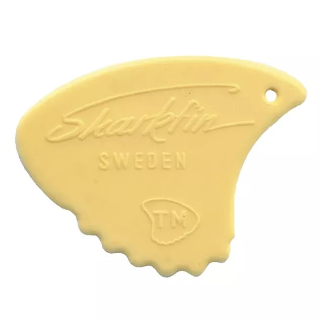 Sharkfin Pick ~ Medium Yellow ~ 25 Pack