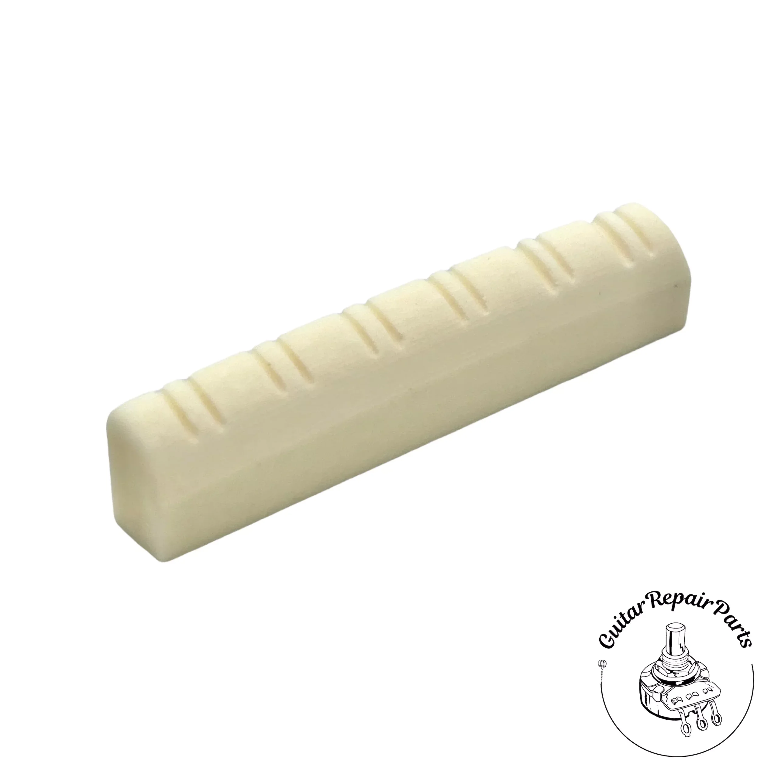 Slotted Bone Nut For 12-String Guitars – Bleached Bone