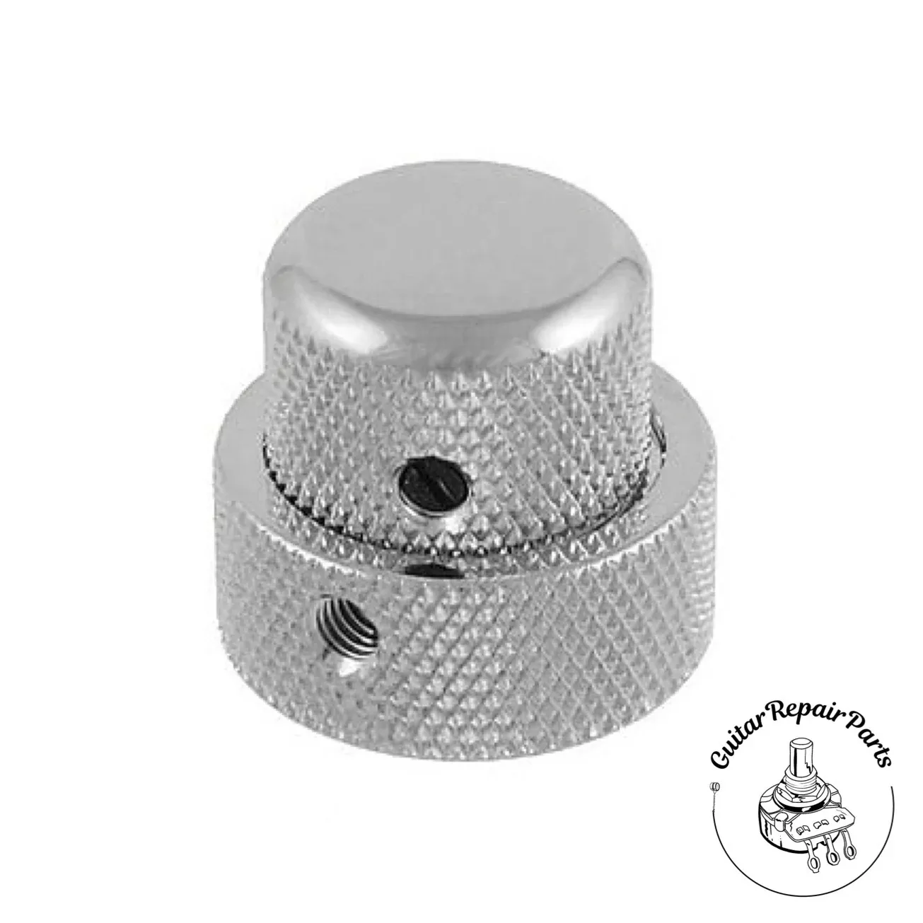Stacked Concentric Control Knobs for CTS / SAE Pots – Chrome