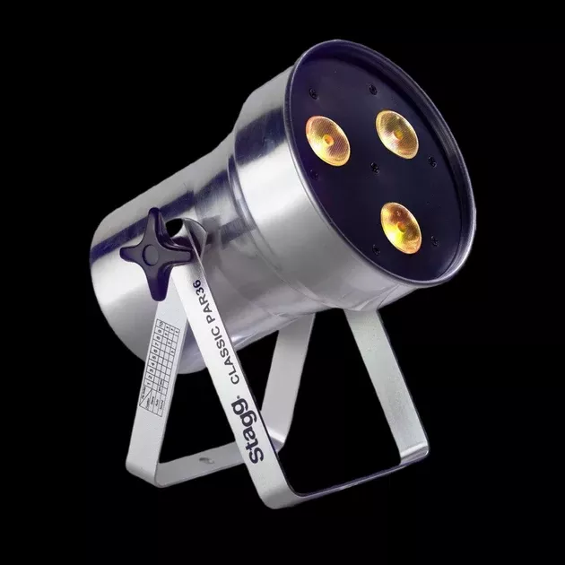 Stagg Classic Par 36 High Power LED Stage Light in Aluminium