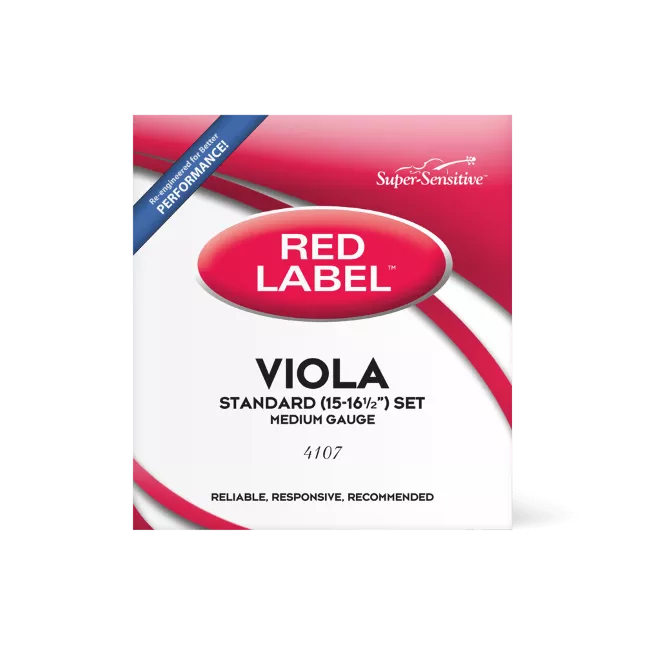 Super Sensitive Red Label Series Viola String Sets