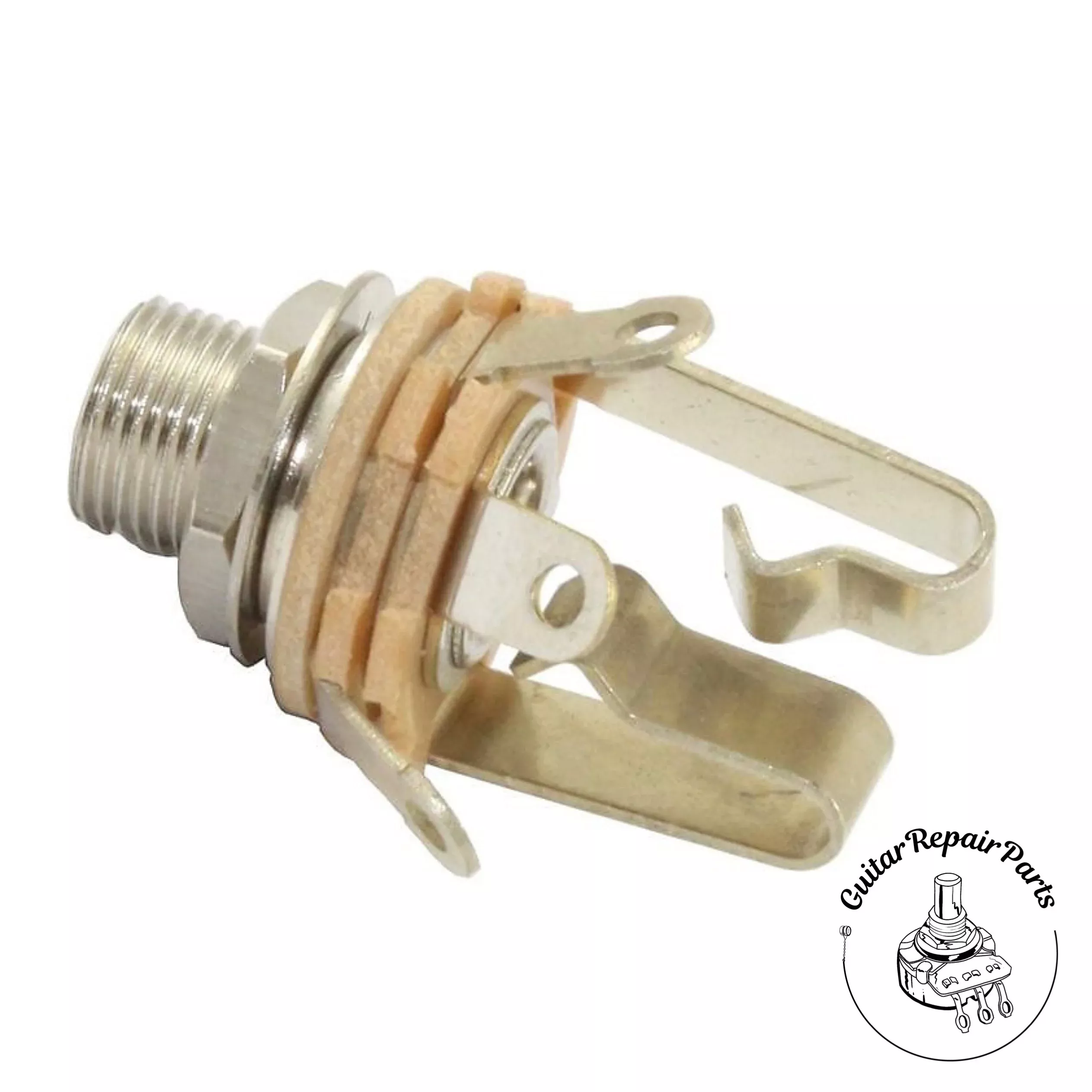 Switchcraft Long Thread 1/4" Stereo Jack, Type L12B - Nickel