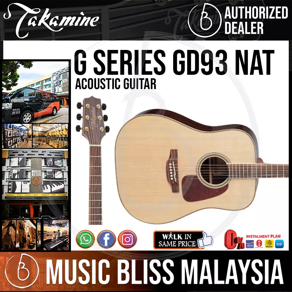 Takamine GD93 – Natural 6-string Acoustic Guitar with Solid Spruce
