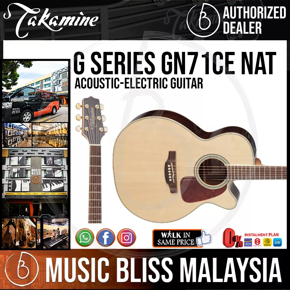 Takamine GN71CE – Natural 6-string Acoustic-Electric Guitar with Spruce Top