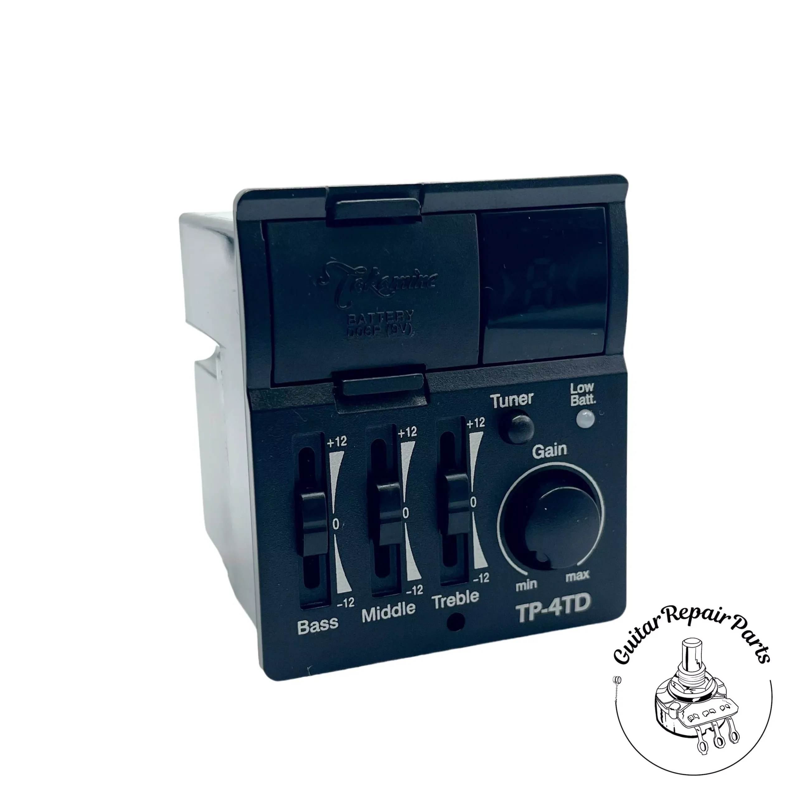 Takamine TP-4TD Dual-Input Preamp For Split-Saddle G Series Guitars – TGP0886D