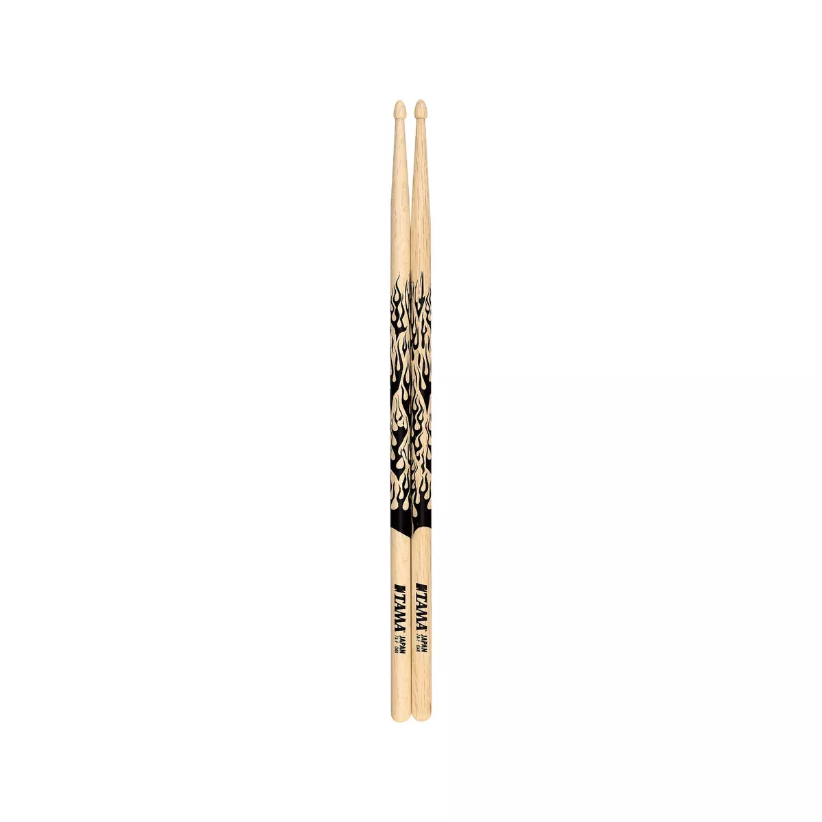 TAMA 7A-F Design Series Rhythmic Fire Oak Drum Sticks, Natural