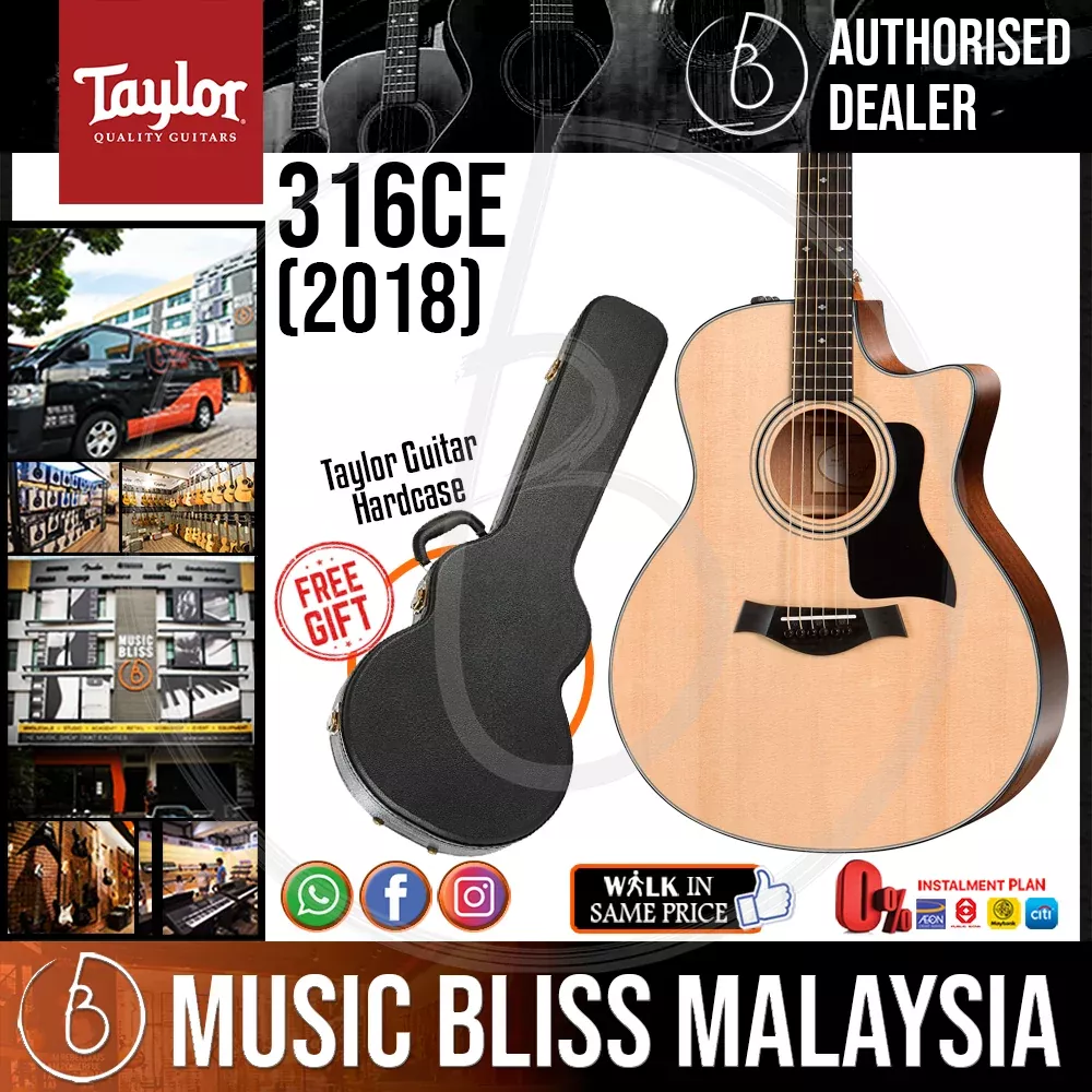 Taylor 316ce – Sapele Back and Sides with Hardcase