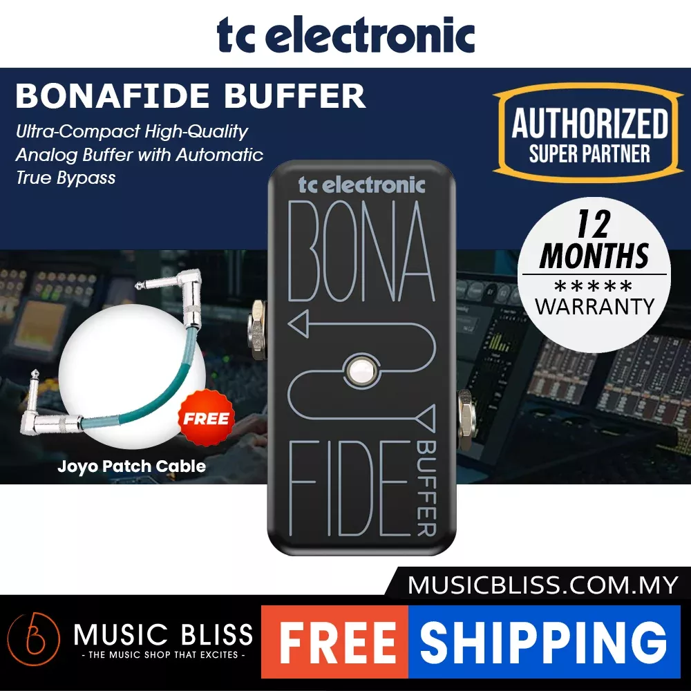 TC Electronic Bonafide Buffer Guitar Effects Pedal