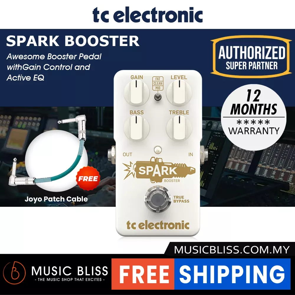 TC Electronic Spark Booster Guitar Effects Pedal