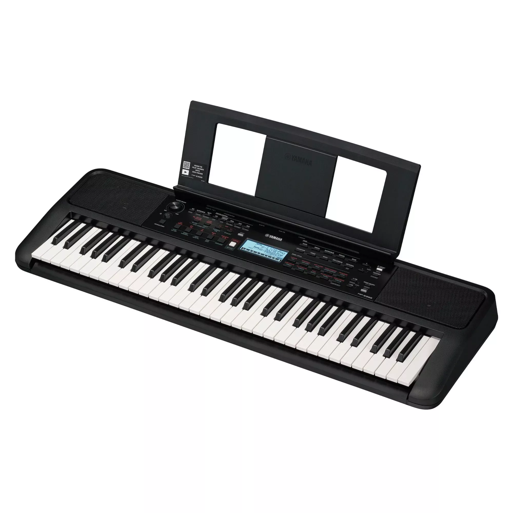Teclado Yamaha PSR-E-383 con fuente de poder
