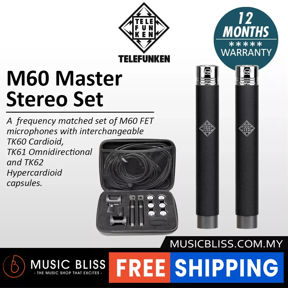 Telefunken M60 FET Master Stereo Set Small-diaphragm Condenser Microphone